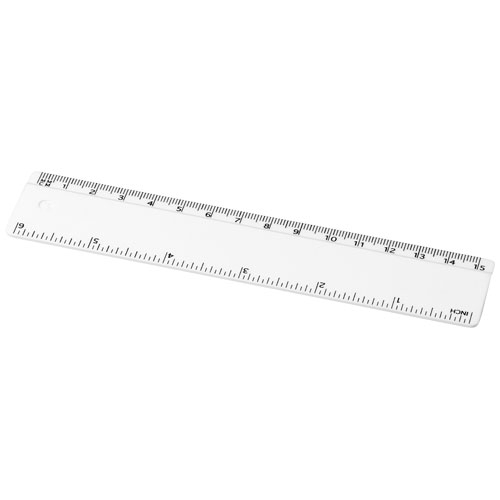 Règle personnalisable plastique recyclé 15 cm Refari Blanc