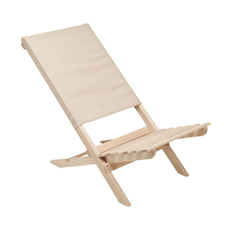 Chaise publicitaire pliable en bois