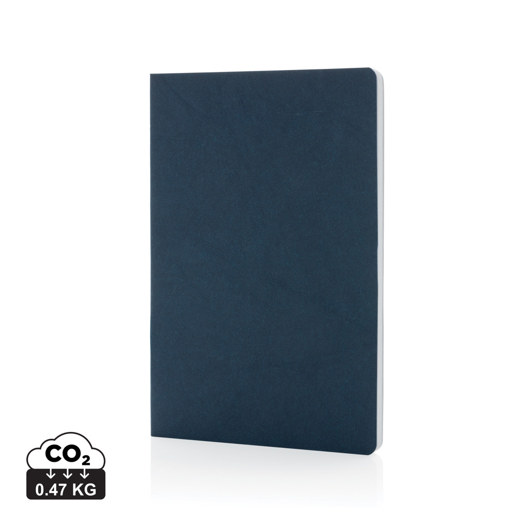 Cahier publicitaire A5 en papier kraft Salton Bleu