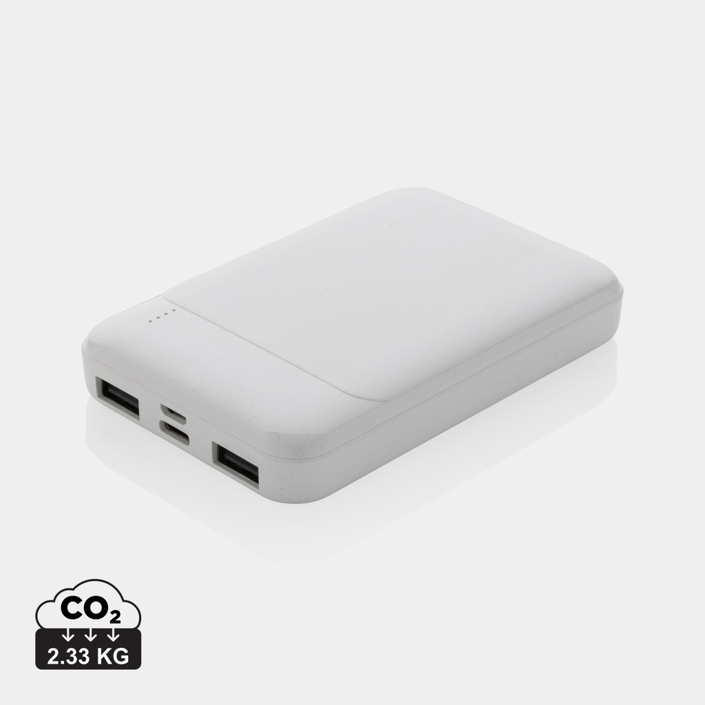 Powerbank 5000 mAh à personnaliser Blanc