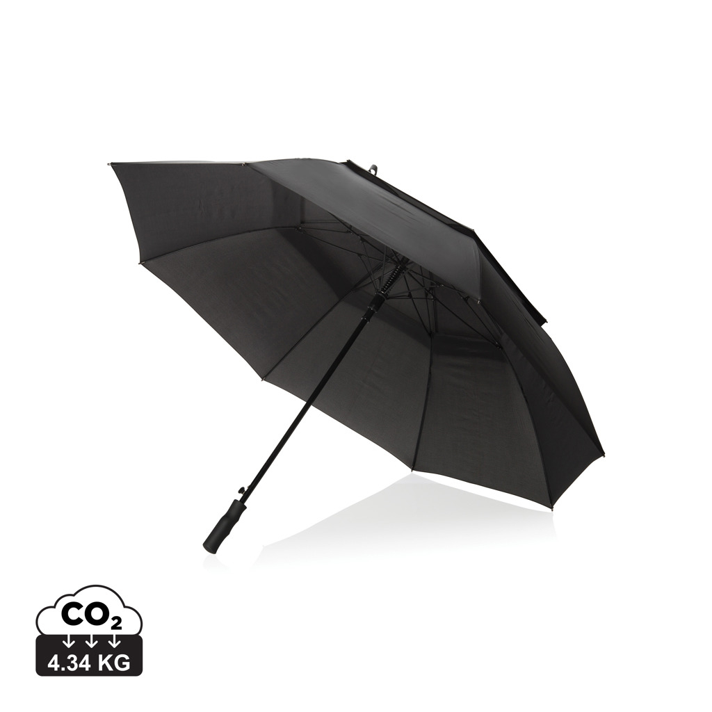 Parapluie tempête 30" personnalisable Swiss Peak Noir