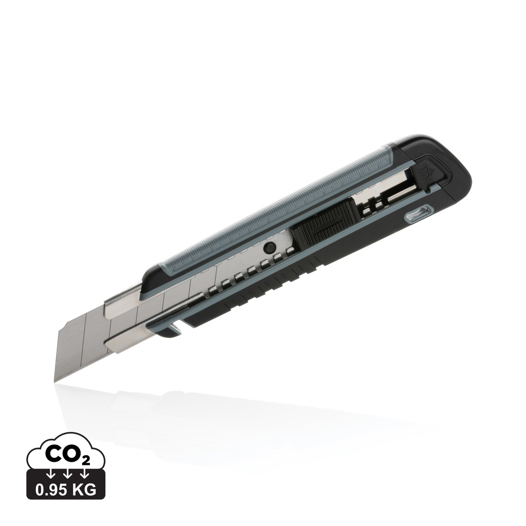Couteau promotionnel robuste et rechargeable Gris
