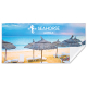 Serviette de plage personnalisable en quadri