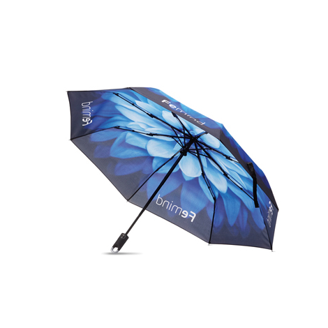 Parapluie personnalisable "21" en 3 sections avec poignée en clip