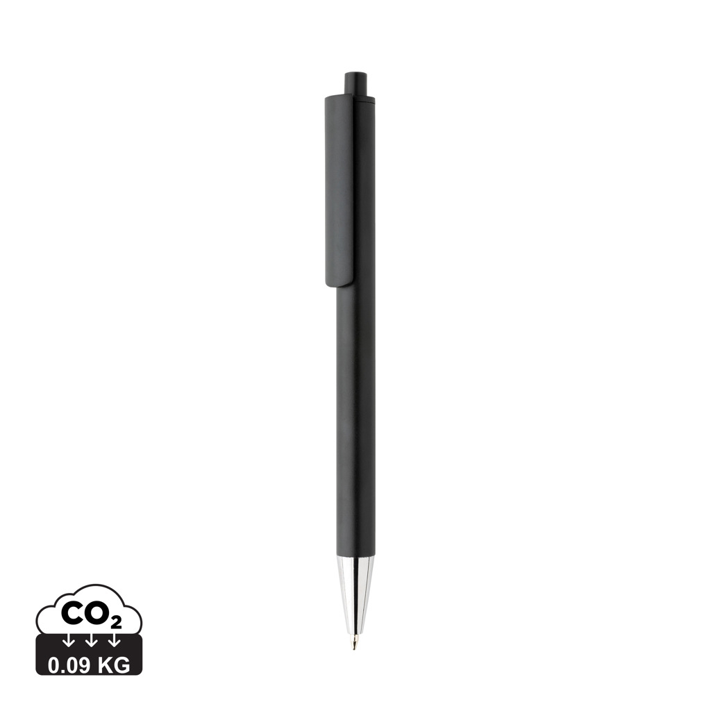 Stylo publicitaire en aluminium recyclé Amisk Noir