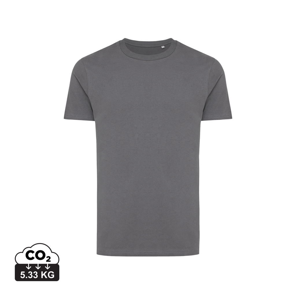 T-shirt unisexe publicitaire en coton recyclé 180g Iqoniq Bryce anthracite