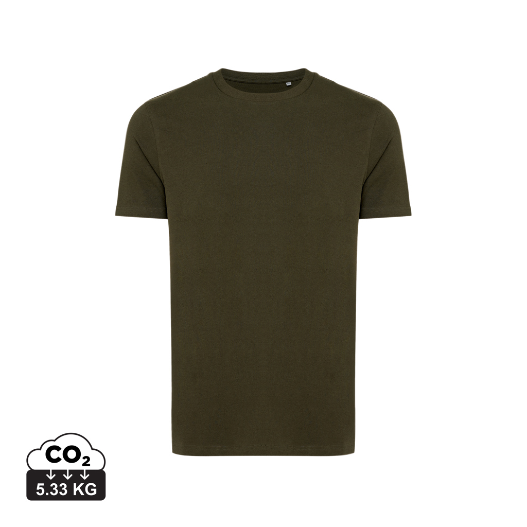 T-shirt unisexe publicitaire en coton recyclé 180g Iqoniq Bryce kaki
