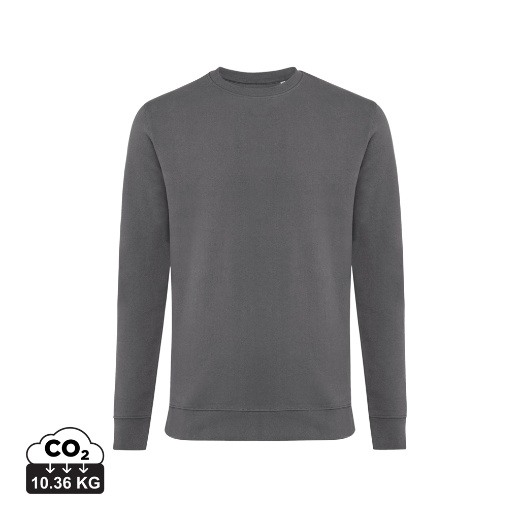 Pull promotionnel unisexe coton recyclé 340g Iqoniq Zion anthracite