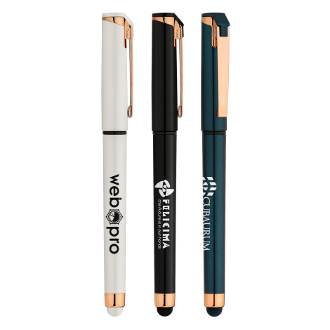 Stylo stylet publicitaire Islander Gel Pearl Rose Gold