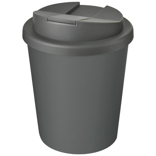 Gobelet recyclé personnalisé Espresso Eco 250 ml anti-déversement Americano® Gris