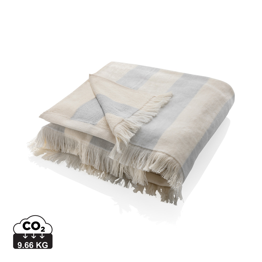 Serviette de plage publicitaire 180 x 100 cm Ukiyo Gris