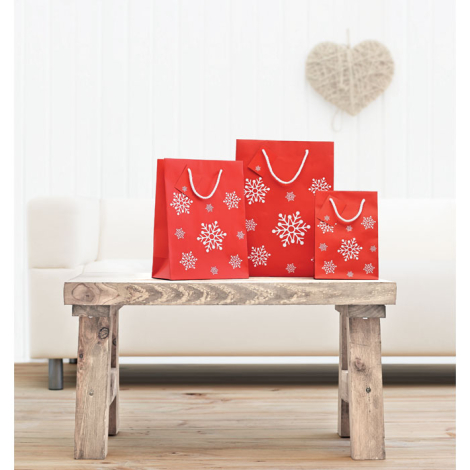 Sac cadeau publicitaire petit format 16X10X23 cm BOSSA SMALL