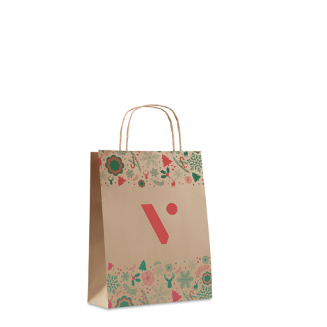 Sac cadeau publicitaire en papier 18X8X21 cm BAO SMALL