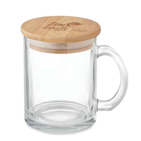 Mug en verre recyclé personnalisable 300 ml CELESTIAL