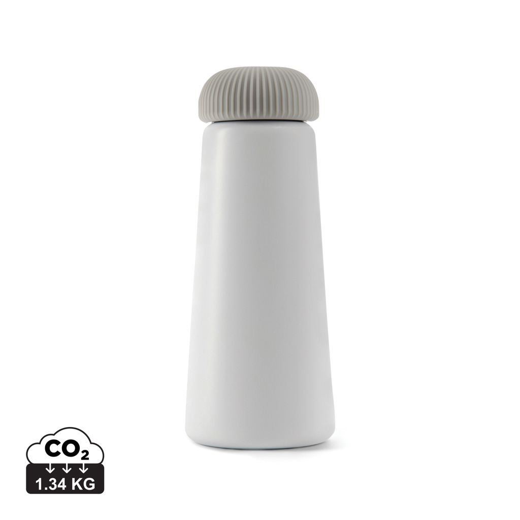 Bouteille isotherme inox recyclé 450ml personnalisée Erie VINGA Blanc
