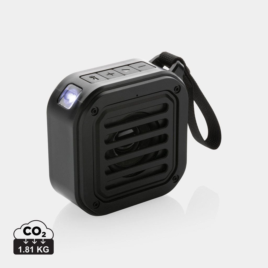 Enceinte solaire 3W personnalisable Sunwave Noir