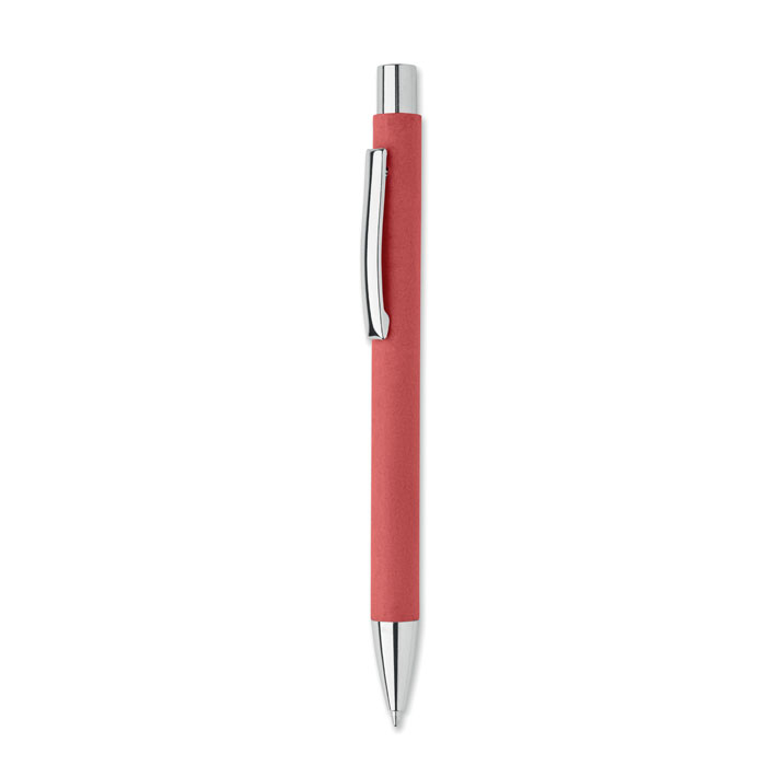Stylo à bille en papier recyclé personnalisable OLYMPIA Rouge