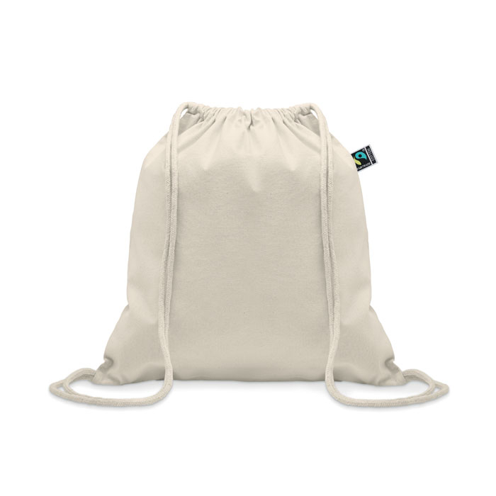 Gym bag personnalisable coton 180gr OSOLE DRAW Beige
