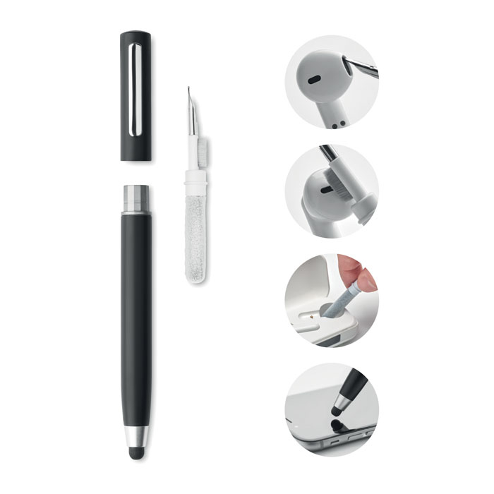 Stylo stylet set de nettoyage personnalisable CLEANPEN Noir