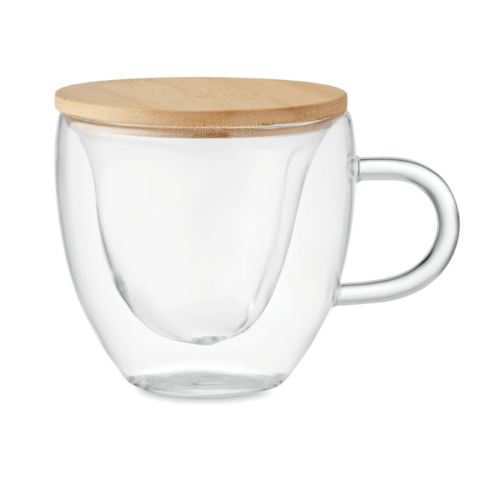 Tasse en verre personnalisable 180ml CORAMUG Transparent