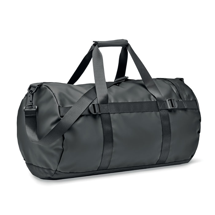 Sac de sport personnalisable Tarpaulin JAYA DUFFLE Noir