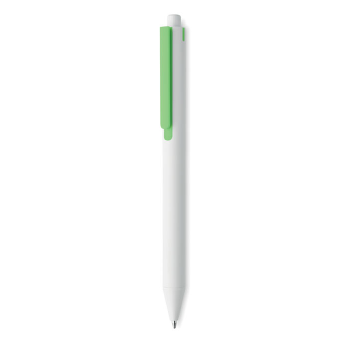 Stylo publicitaire poussoir en ABS recyclé SIDE lime