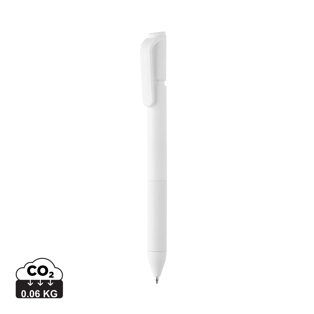 Stylo personnalisable en ABS recyclé TwistLock Blanc