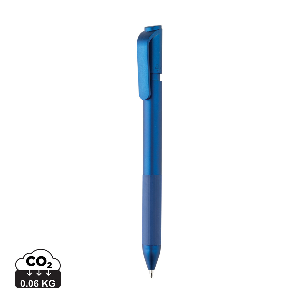 Stylo personnalisable en ABS recyclé TwistLock Bleu