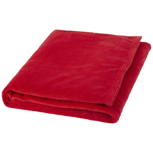 Plaid publicitaire en polaire corail ultra douce - Bay Rouge