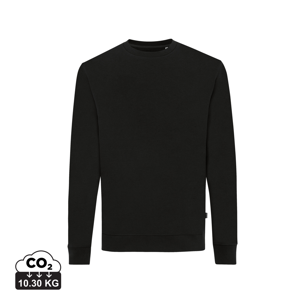 Pull promotionnel unisexe coton recyclé 340g Iqoniq Zion Noir