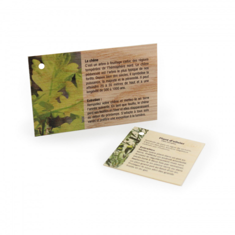 Carte en bois personnalisable - 85x54 mm