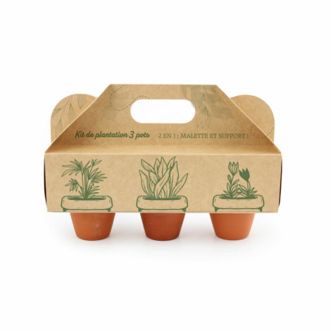 Kit de plantation personnalisable - 3 pots