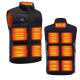 Bodywarmer chauffant personnalisable