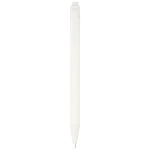Stylo bille publicitaire en papier recyclé Chartik Blanc