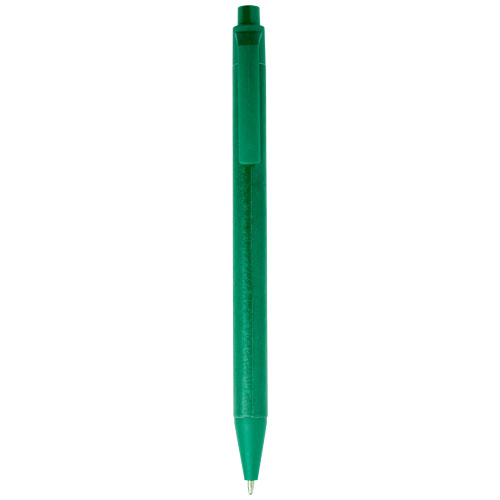 Stylo bille publicitaire en papier recyclé Chartik Vert