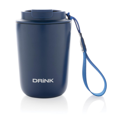 Mug iso publicitaire inox recyclé avec lanière Cuppa