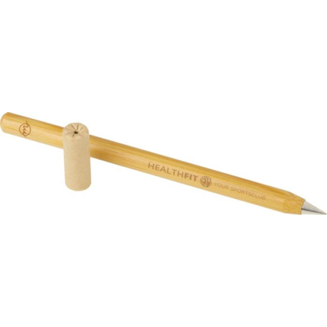 Stylo bille 7 mm rechargeable en bois mécanisme plaqué or - Un grand marché