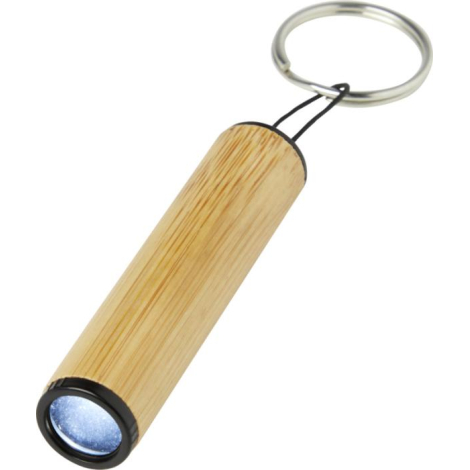 Porte-clés personnalisé en bambou avec lumière Cane 