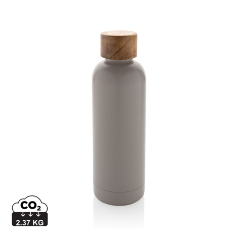 Bouteille isotherme 500 ml personnalisable Wood