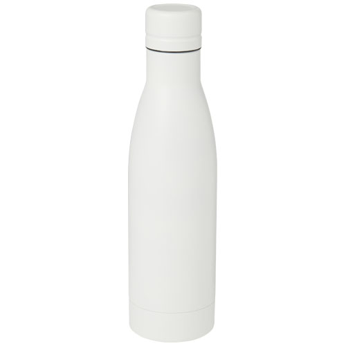 Bouteille publicitaire acier inox recyclé de 500 ml Vasa Blanc