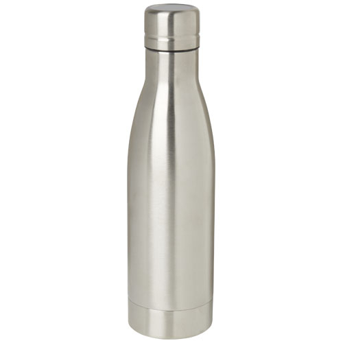 Bouteille publicitaire acier inox recyclé de 500 ml Vasa Argent