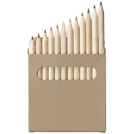 Set de coloriage publicitaire de 12 crayons Artemaa