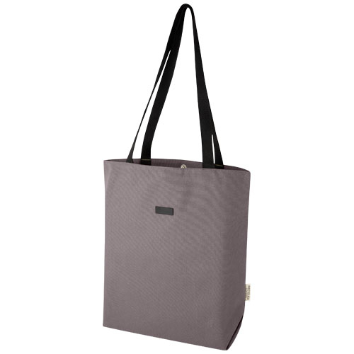 Sac shopping promotionnel 14L toile recyclée Joey Gris