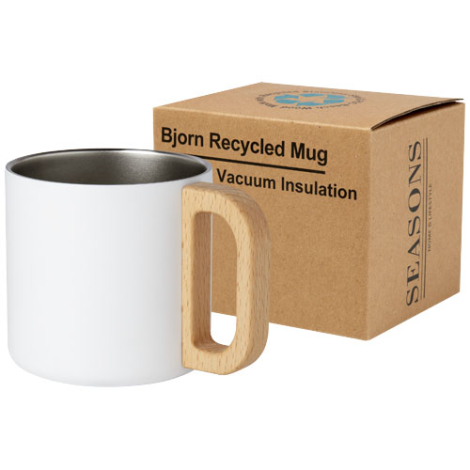 Tasse publicitaire 360 ml acier inoxydable recyclé Bjorn