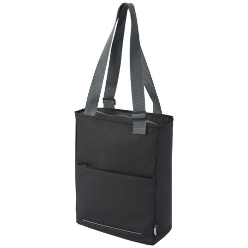 Sac shopping publicitaire 14L ordinateur 14" Aqua Noir