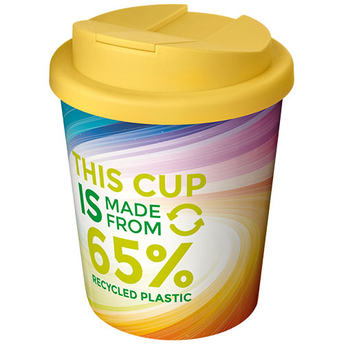 Gobelet publicitaire 250 ml Espresso Eco Brite-Americano Jaune