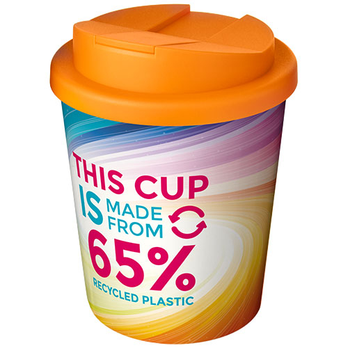 Gobelet publicitaire 250 ml Espresso Eco Brite-Americano Orange