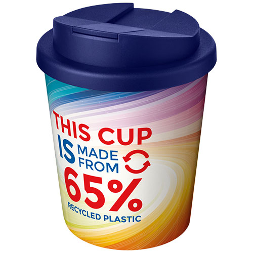 Gobelet publicitaire 250 ml Espresso Eco Brite-Americano Bleu
