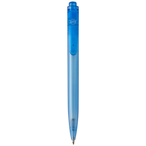 Stylo bille publicitaire en plastique océanique Thalaasa Bleu
