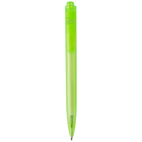 Stylo bille publicitaire en plastique océanique Thalaasa Vert